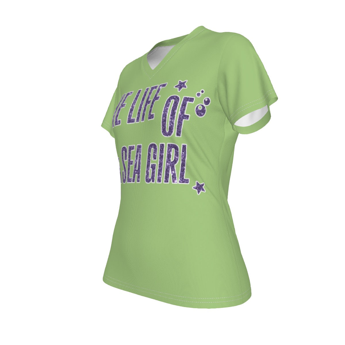 Sea Girl V-Neck T-shirt