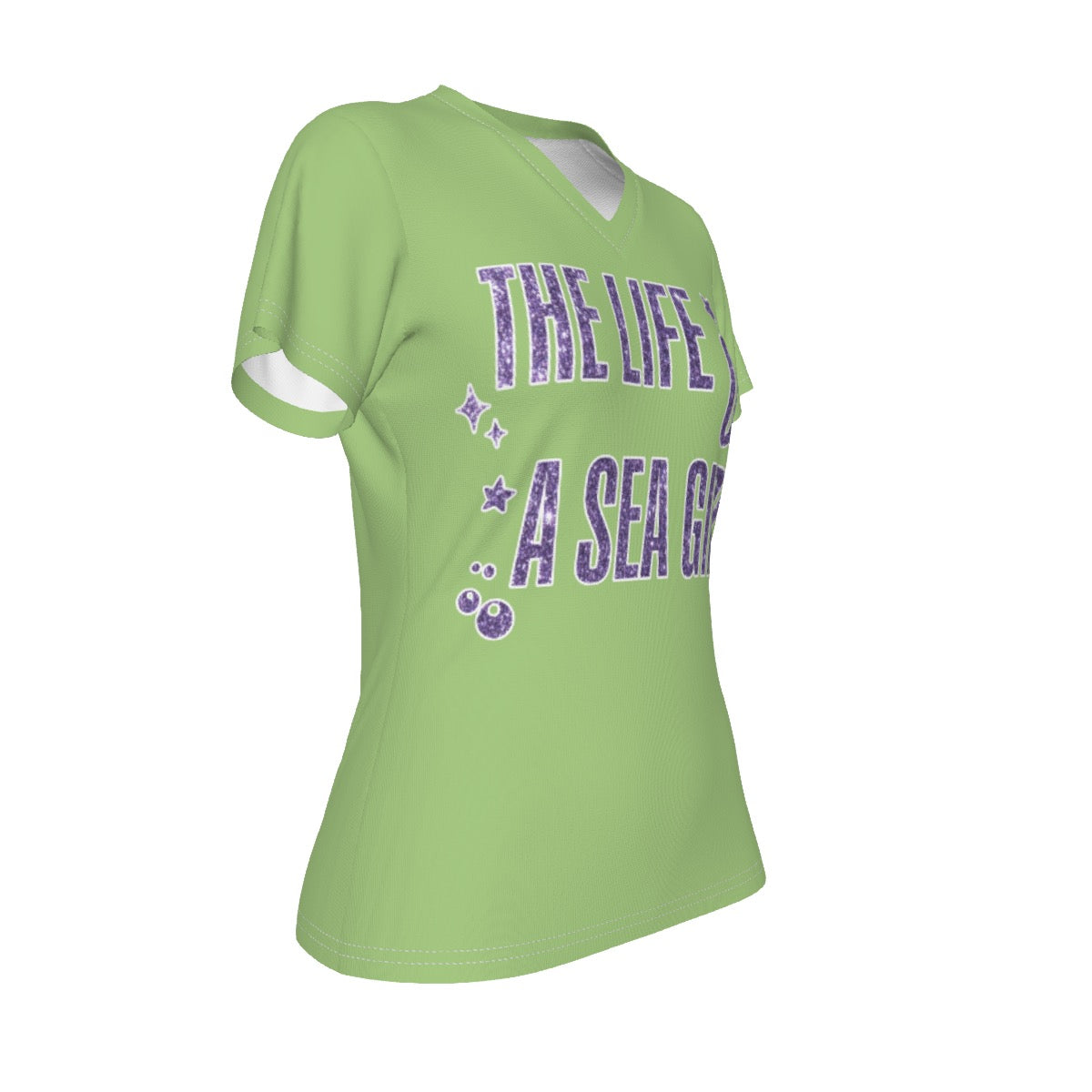 Sea Girl V-Neck T-shirt