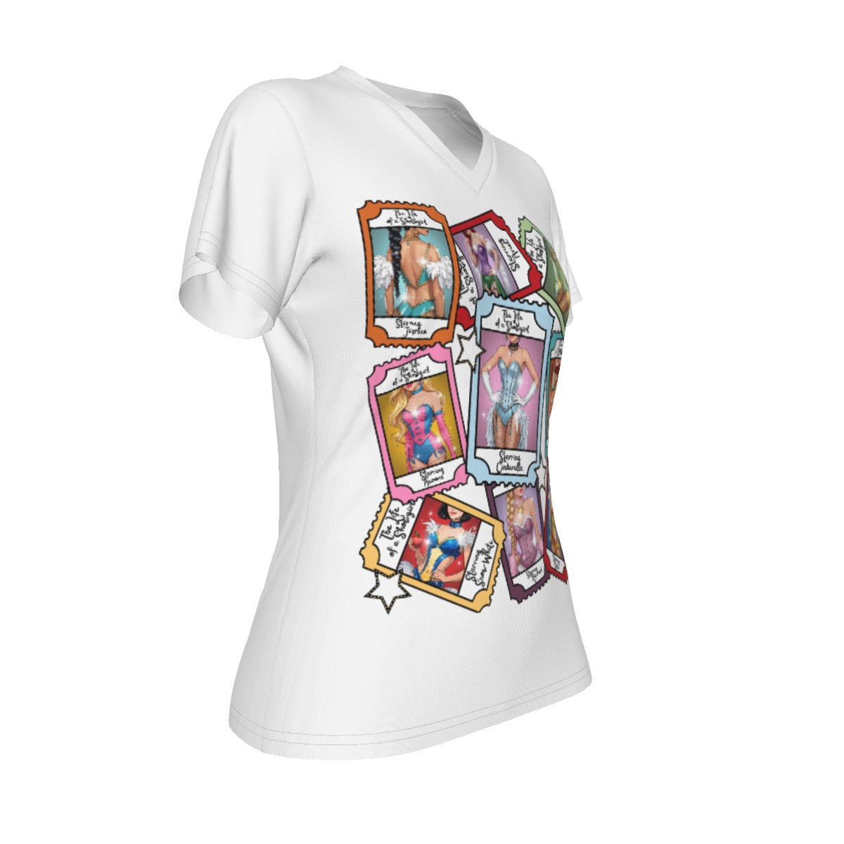 Showgirl Princess V-Neck T-Shirt