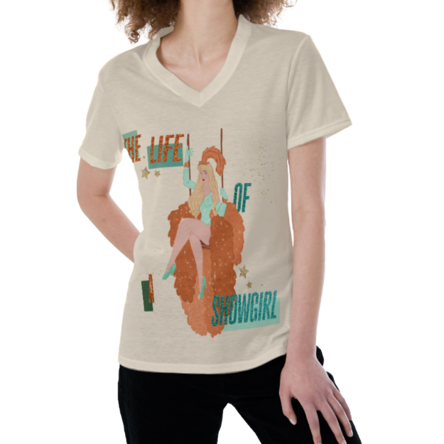Dreamy Showgirl Princess V-Neck T-Shirt