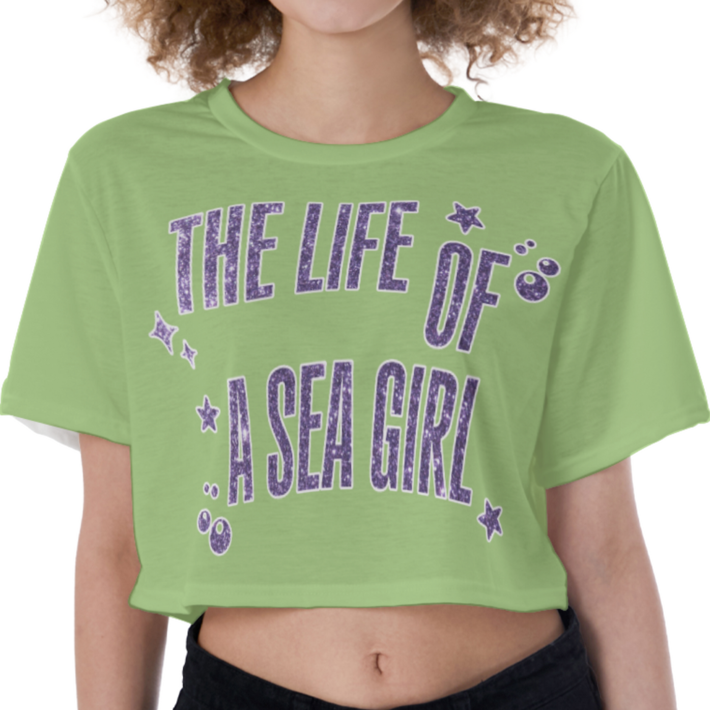 Sea Girl Cropped T-Shirt