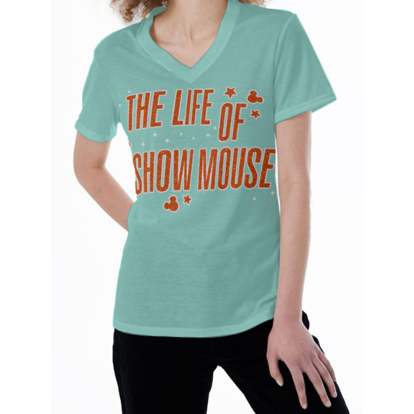 Show Mouse V-Neck T-Shirt