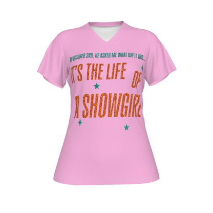 October Showgirl V-Neck T-shirt