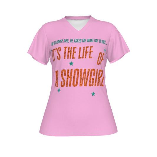 October Showgirl V-Neck T-shirt