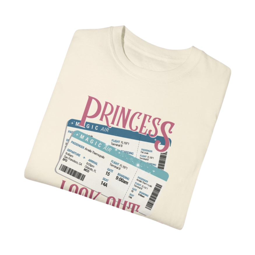 Window Seat Princess (Orlando) T-Shirt | Adult Comfort Colors Unisex