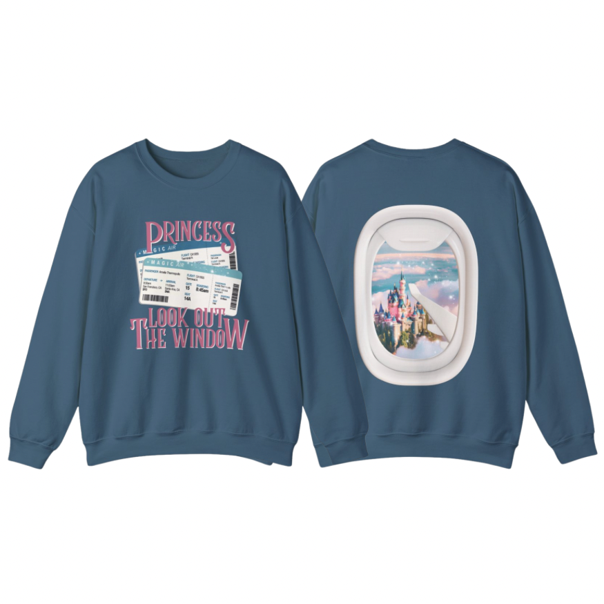 Window Seat Princess (Anaheim) Sweatshirt | Adult Gildan Unisex