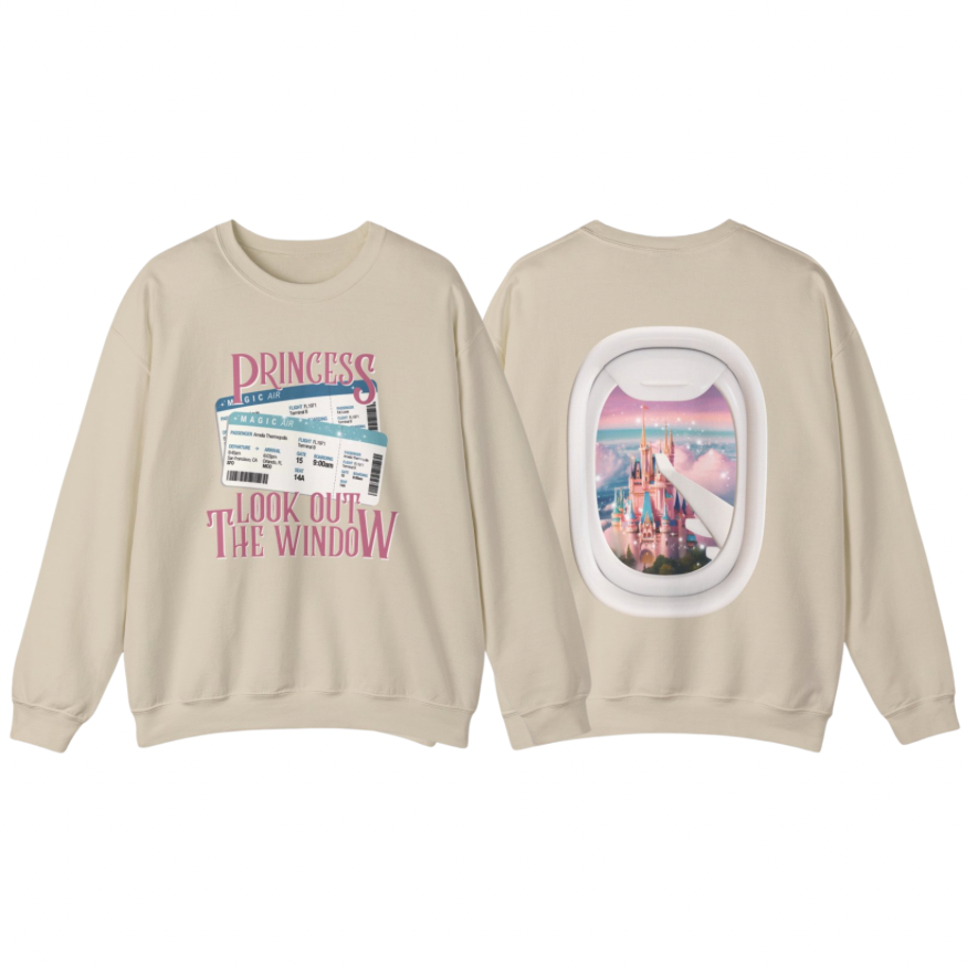 Window Seat Princess (Orlando) Sweatshirt | Adult Gildan Unisex