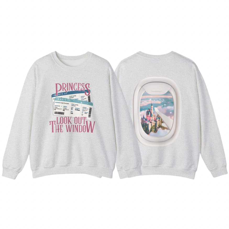 Window Seat Princess (Anaheim) Sweatshirt | Adult Gildan Unisex