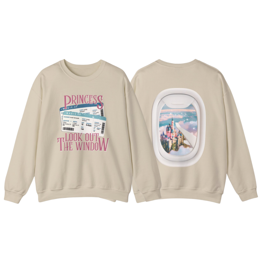 Window Seat Princess (Anaheim) Sweatshirt | Adult Gildan Unisex