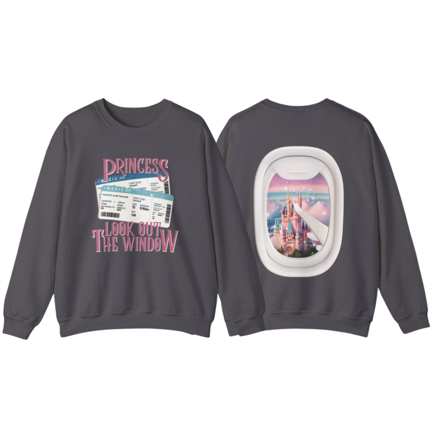 Window Seat Princess (Orlando) Sweatshirt | Adult Gildan Unisex