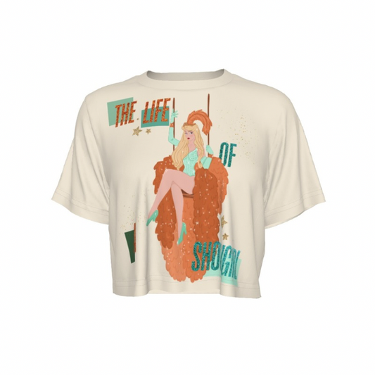 Dreamy Showgirl Princess Cropped T-Shirt