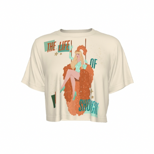 Dreamy Showgirl Princess Cropped T-Shirt