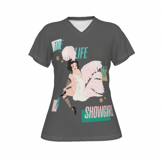 Fairest Showgirl Princess V-Neck T-Shirt